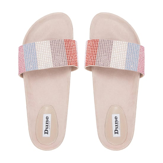 Dune Ladies LARSA Striped Diamante Slider