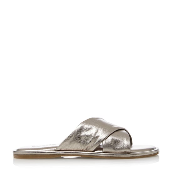 Bertie Ladies LENNEX Padded Crossover Strap Flat Mule Sandals