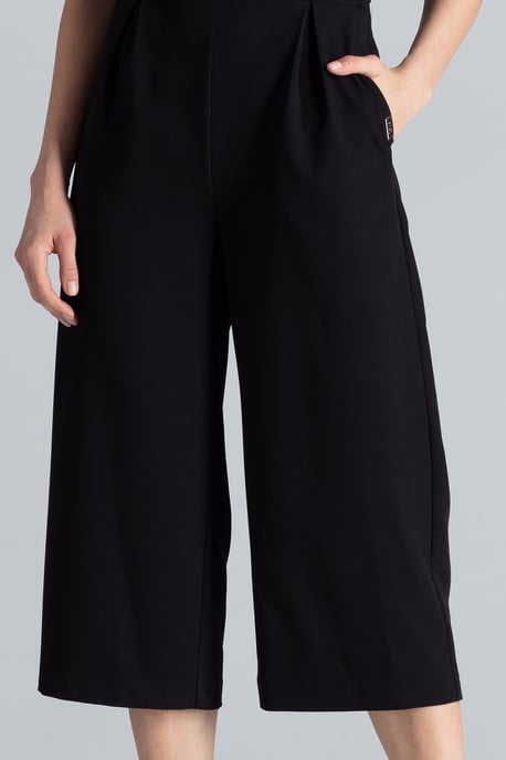 Black Short Sleeve Jumpsuit
