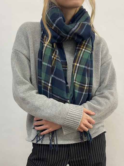Tartan Woven with Tassels