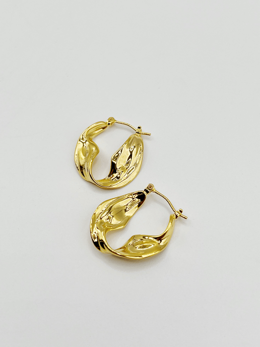 Distorted Hoop Earrings