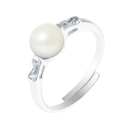 DIADEMA - Massieve Ring met Zoetwaterparel - Pure Witte Collectie - Image 1