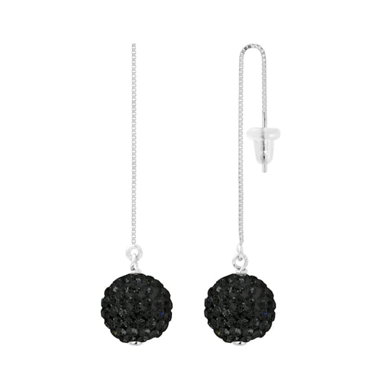 DIADEMA - Earrings Black Night -  Collection Crystal Pearl