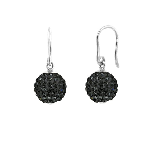 DIADEMA - Earrings Black Night - Crystal Black - Collection Crystal Pearl