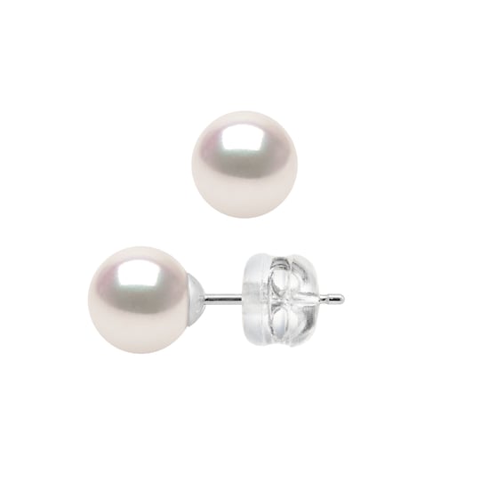 DIADEMA - Earrings - True Japanese Akoya Cultured Pearl - Quality AA+