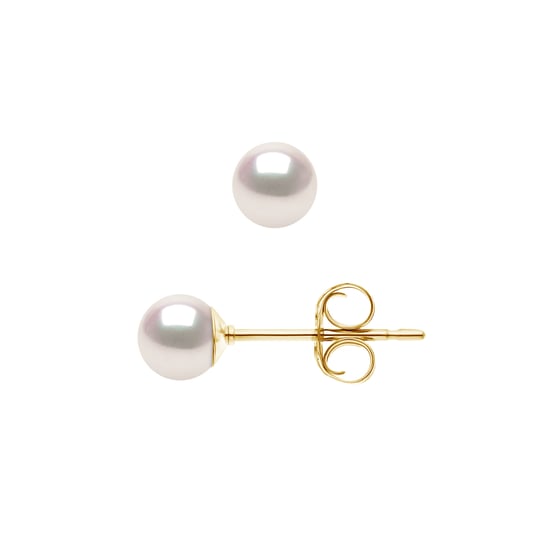 DIADEMA - Earrings - True Japanese Akoya Cultured Pearl - Quality AA+