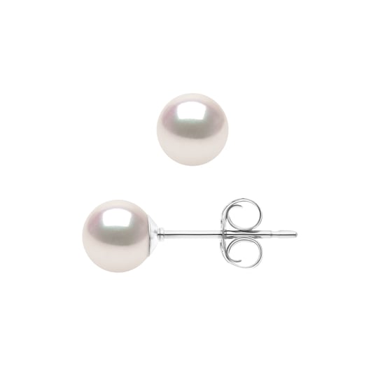 DIADEMA - Earrings - True Japanese Akoya Cultured Pearl - Quality AA+
