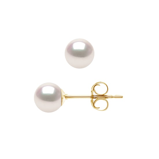 DIADEMA - Earrings - True Japanese Akoya Cultured Pearl - Quality AA+