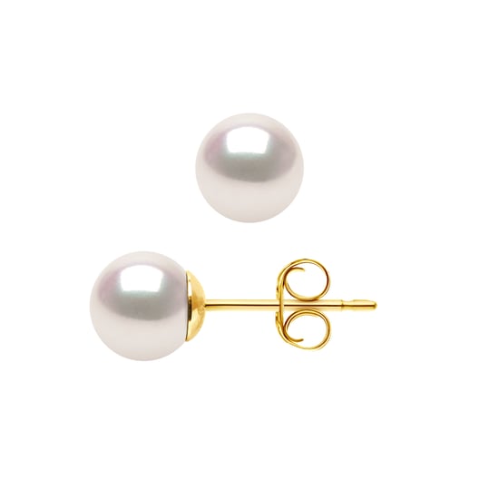 DIADEMA - Earrings - True Japanese Akoya Cultured Pearl - Quality AA+