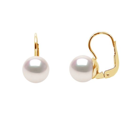 DIADEMA - Earrings - True Japanese Akoya Cultured Pearl - Quality AA+