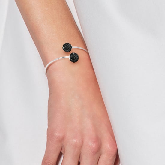 Armband u en mij Crystal Preciosa Black Semi Rigid Silver 925 - Image 2