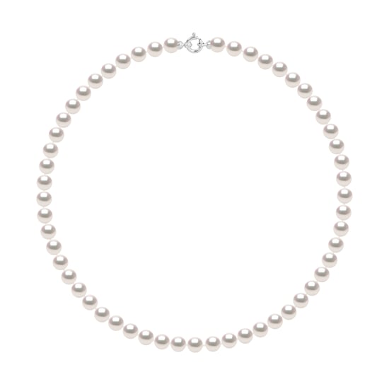 DIADEMA - Necklace - True Japanese Akoya Cultured Pearl - Quality AA+