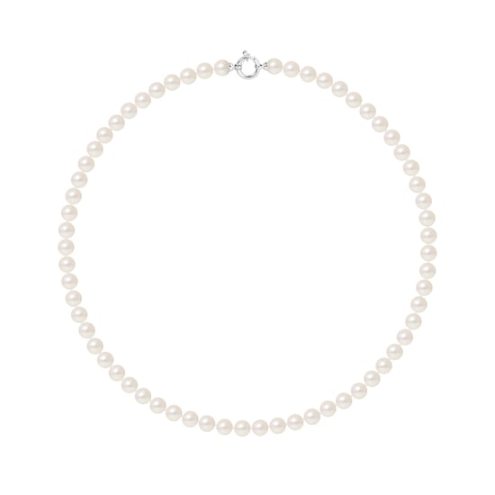 DIADEMA - Necklace - Real Japanese Akoya Cultured Pearl - White
