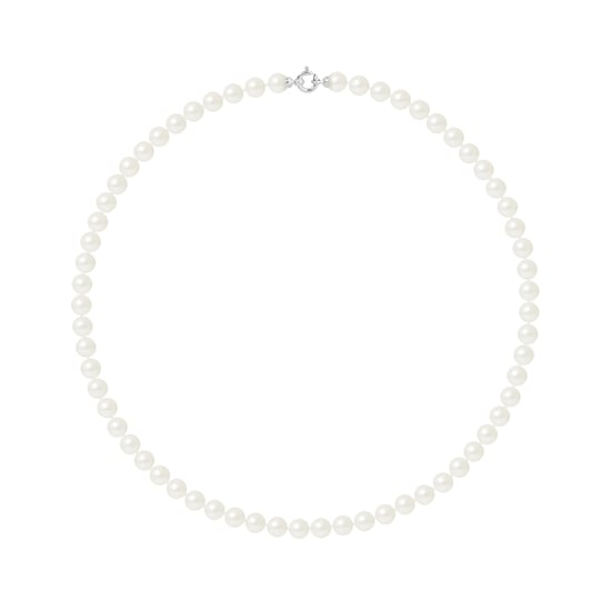DIADEMA - Necklace - Princess - Real Freshwater Pearls - White - White Gold