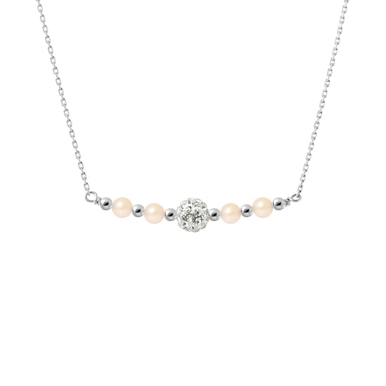 DIADEMA - Necklace - Pure White - Collection Crystal Pearl