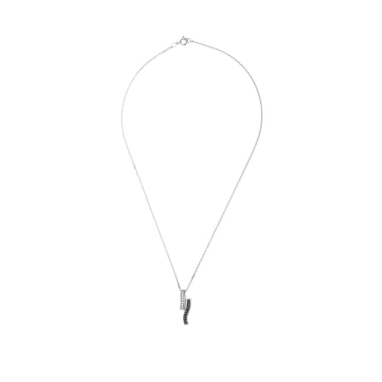 DIADEMA - Necklace - Black Night - Collection Crystal Pearl