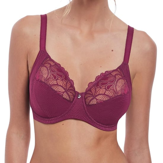 Memoir Underwired Full Cup Bra with Side Support - Black Cherry - Image 1