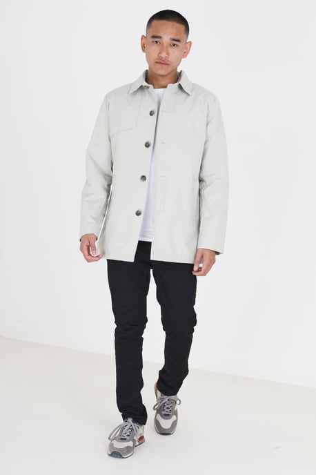 Stone 'Prince' Lightweight Button Through Mac
