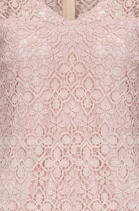 Blush Lace Midi Dress