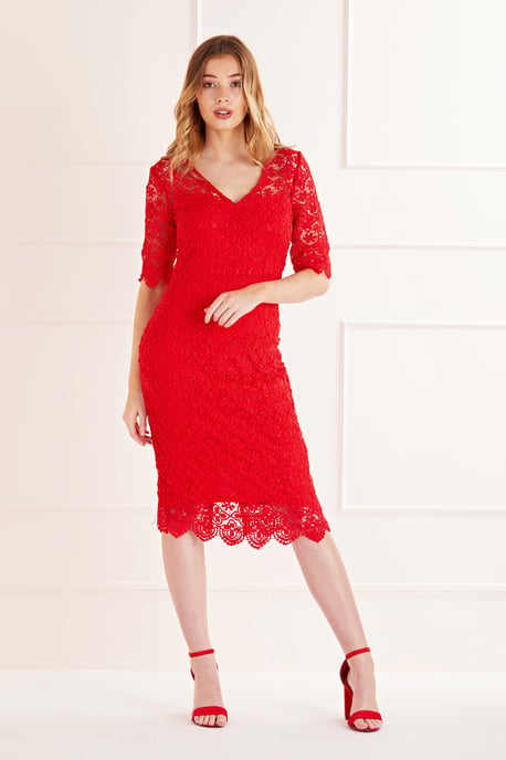 Lace Midi Dress