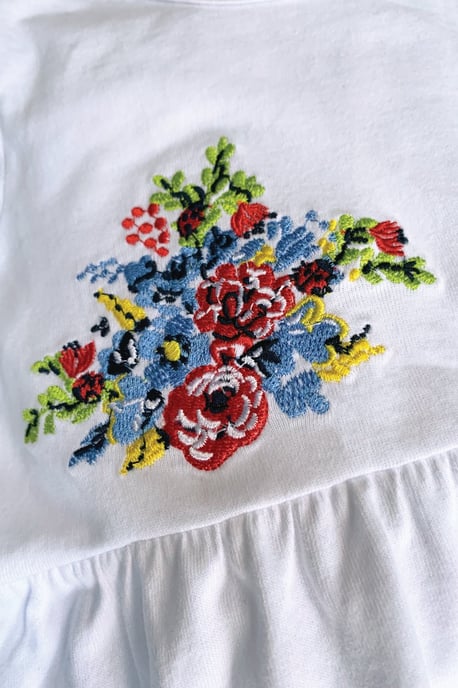 Girls' Summer Bouquet Print Pyjamas
