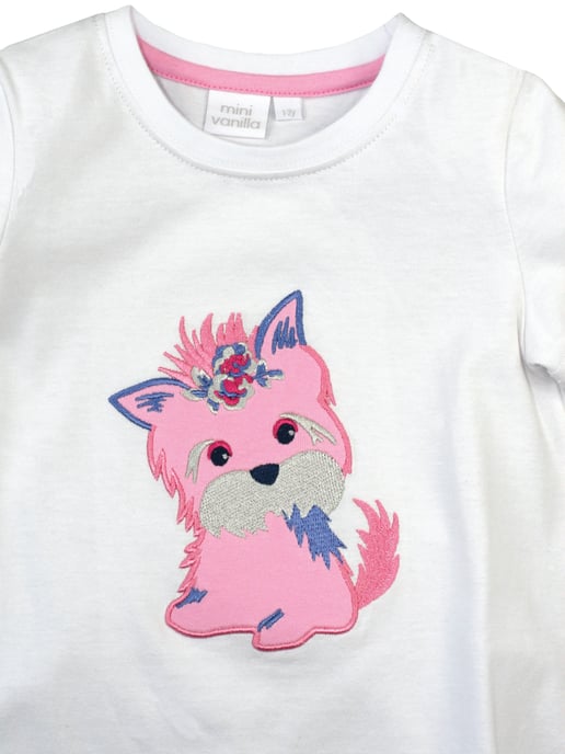Girls' Puppy Shortie Pyjamas