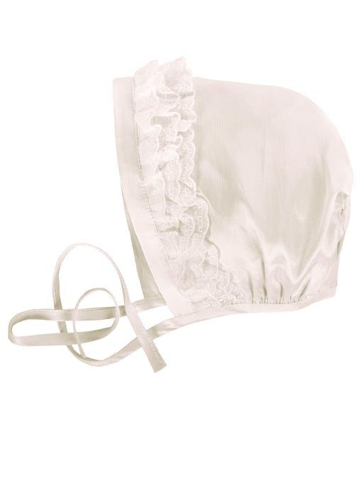 Baby Ivory Christening Bonnet