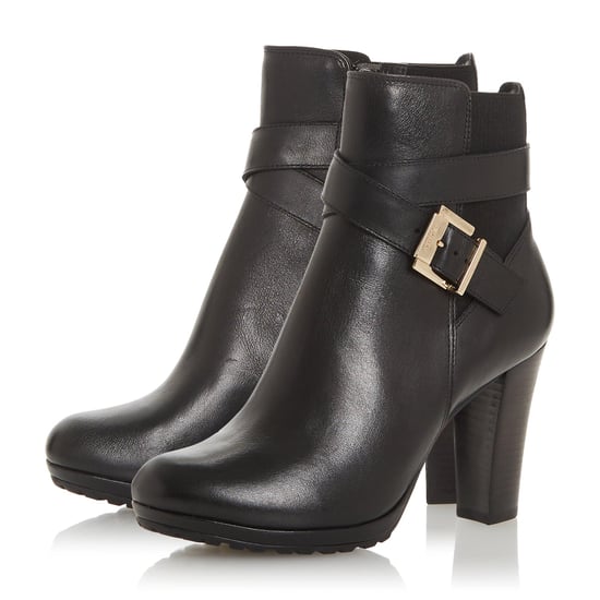 Dune Ladies ORRION Buckle Block Heel Boots