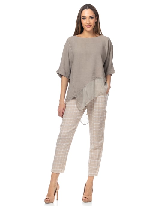 Wide Dress With Batista Hem And Sleeves - Image 4
