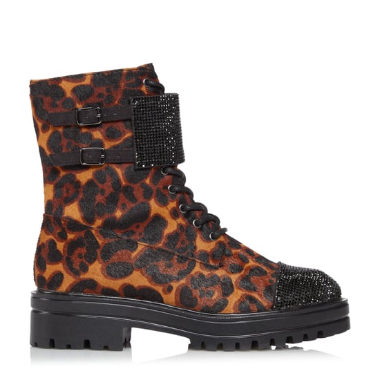 Dune Ladies PEACH Embellished Cuff Biker Boots