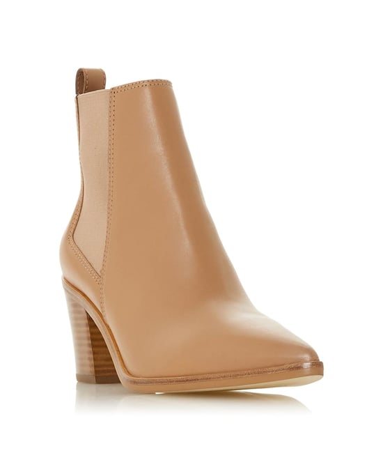 Dune Ladies PERMIT Block Heel Pointed Chelsea Boots