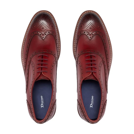 Dune Mens POLLODIUM Heavy Brogue Shoes