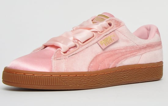 Puma Classics Basket Heart Velour & Satin Womens Girls