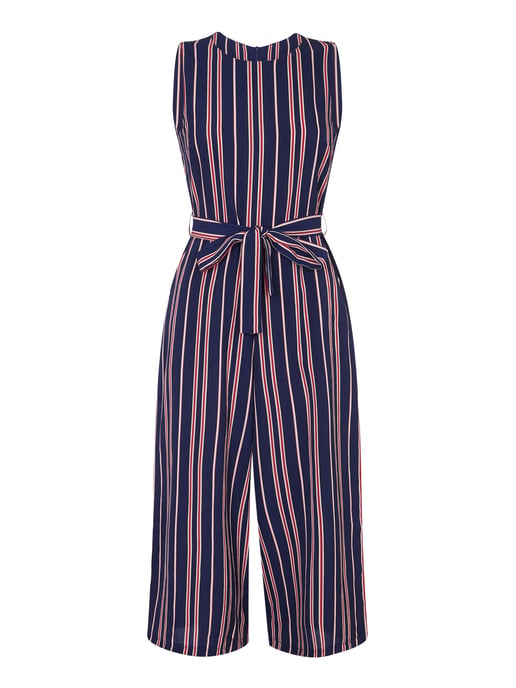 Nautical Stripe Culotte Jumpsuit