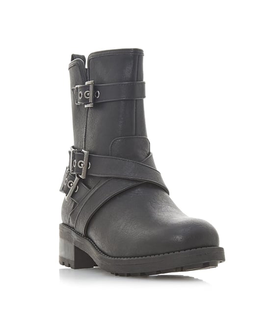 Head Over Heels by Dune Ladies RAAKEL Buckle Biker Boots