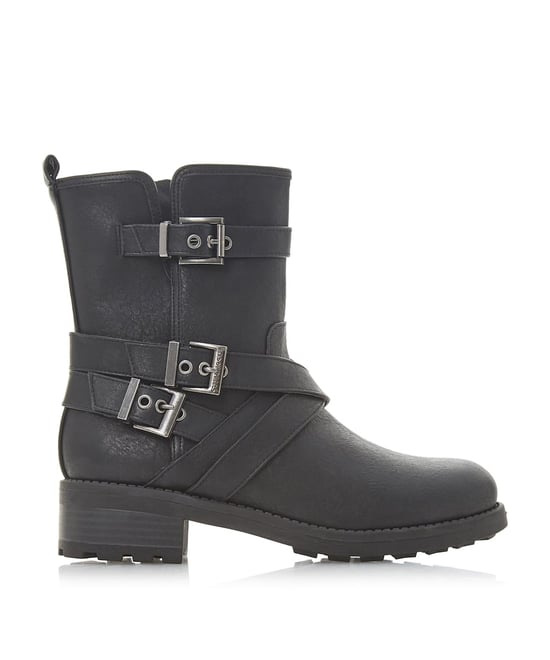 Head Over Heels by Dune Ladies RAAKEL Buckle Biker Boots