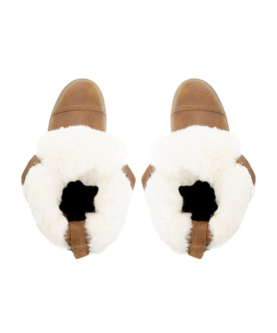 Head Over Heels by Dune Ladies RIPPLEY Fur-Lined Lace-Up Hiking Boots