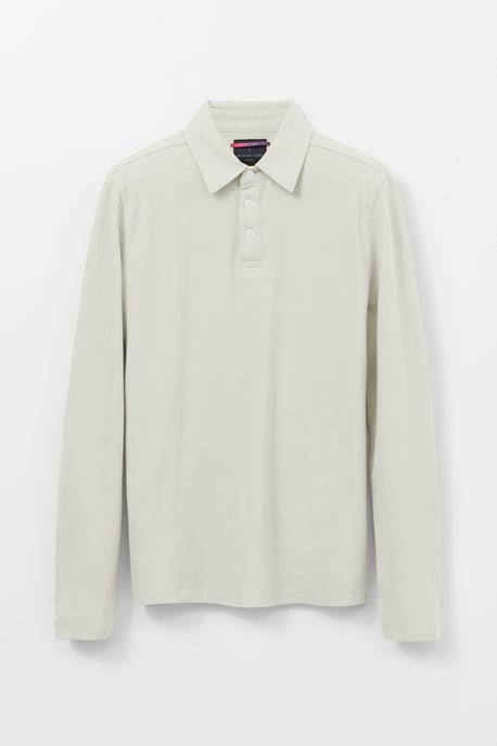 Long Sleeve 3 Button Pique Polo