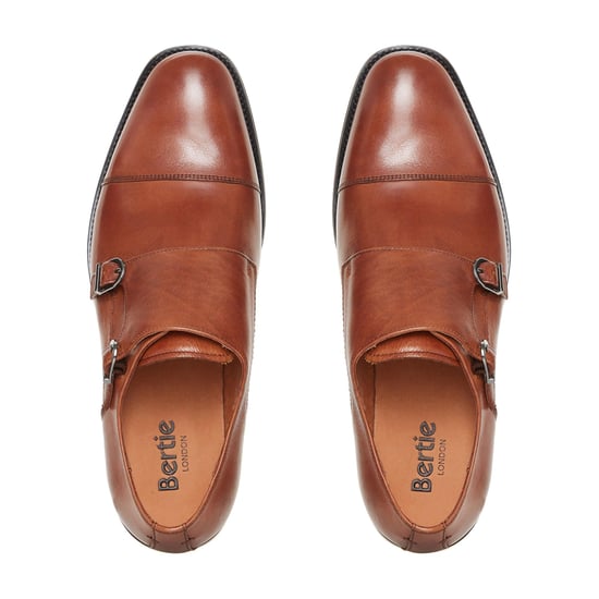 Bertie Mens SEATTLE Double Monk Toecap Shoes