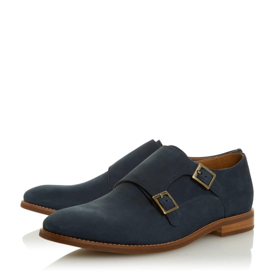 Dune Mens STOWMARKET Double Buckle Monk Shoes