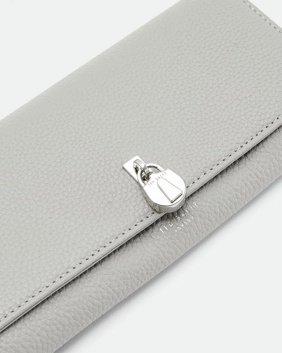 Ted Baker Sylivi Padlock Clasp Matinee Purse in Grey - Image 2