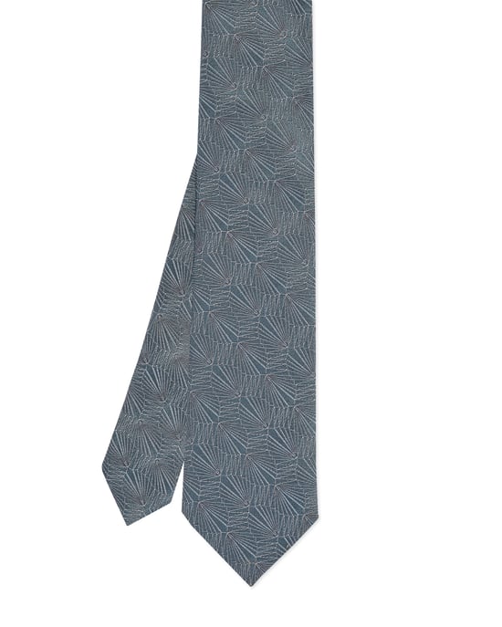 Ted Baker Cursour Geo 7Cm Tie, Silver