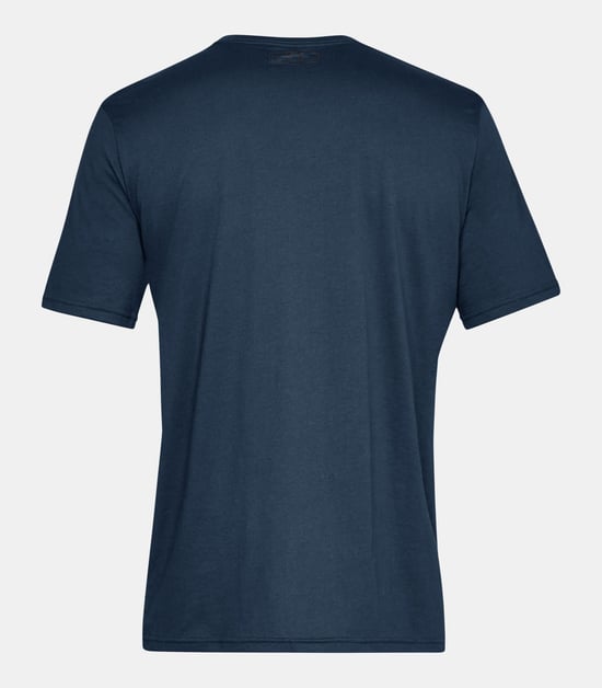 Under Armour Heren Sportstyle T-shirt met Korte Mouwen en Linker Borst, Marineblauw - Image 2