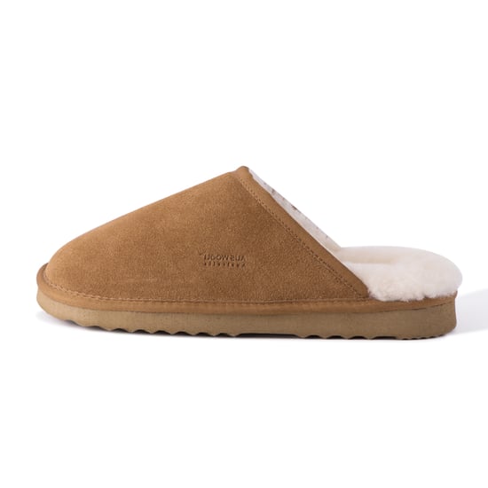 Aus Wooli "Manly" Australia Sheepskin Wool Slippers, Tan
