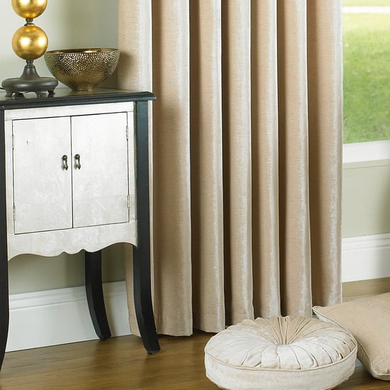 Wellesley Velvet Feel Eyelet Curtains in Natural - Image 3