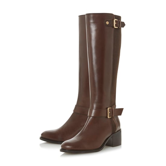 Dune Ladies WF TILDAA Wide Fit Block Heel Knee High Boots