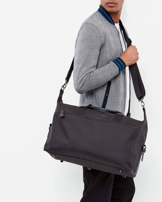 Ted Baker Wood Nylon Holdall, Black