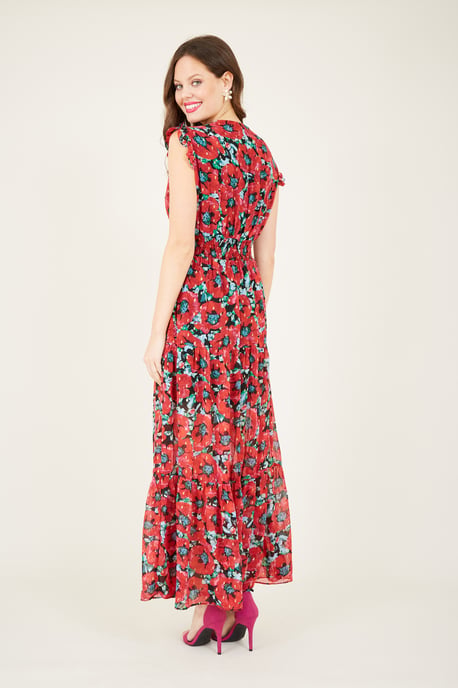 Poppy Print Maxi Dress