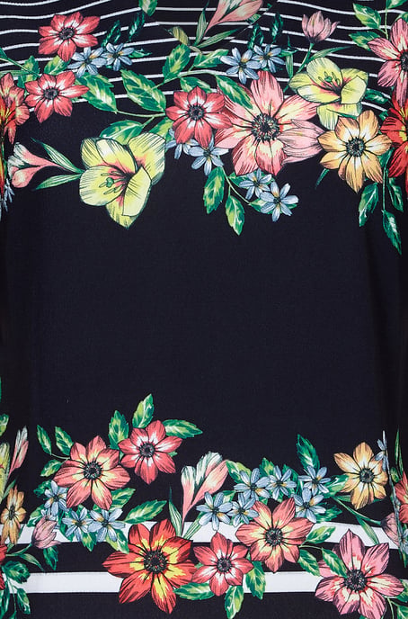Floral Stripe Top