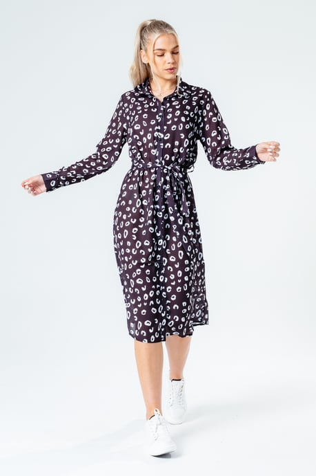 HYPE BLACK SPOTS WOMEN'S SHIRT DRESS